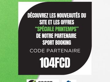 [Espace Partenaire - Sport Booking]

Découvrez l'offre spéciale printemps de notre partenaire juste ici