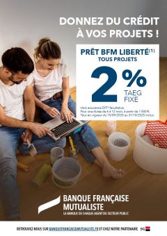 Concrétisez vos projets grâce à la Banque Française Mutualiste !