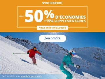 [𝗣𝗔𝗥𝗧𝗘𝗡𝗔𝗜𝗥𝗘 - 𝗜𝗡𝗧𝗘𝗥𝗦𝗣𝗢𝗥𝗧 𝗙𝗿𝗮𝗻𝗰𝗲]

🟢Les bons plans commencent avant la neige avec Intersport !
Réservez du 17/10 au 26/10 votre location de ski en ligne et...