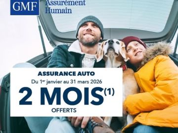 [PARTENAIRE - GMF Assurances] 

La GMF vous offre 2 mois offerts sur votre assurance Auto jusqu’au 31 mars 2026.

👉https://swll.to/t0A45Rk