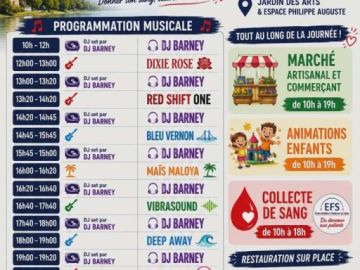 [Vie des clubs - CSADN Vernon]

Découvrez cette belle initiative de la part du club et de sa section musique ! 

Pour la journée mondiale des donneurs de...