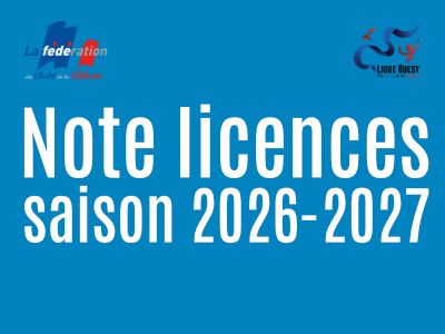 Note FCD - Licences 2026-2027