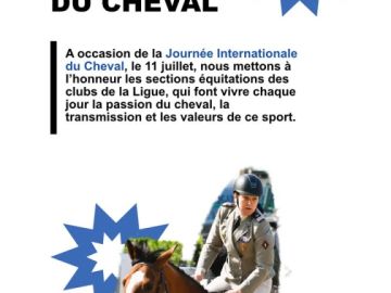 🐴 Derrière chaque cavalier, il y a une histoire. Derrière chaque club, une passion qui se transmet ! 

À l'occasion de la Journée Internationale du Cheval...