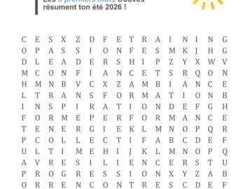 Nous on a eu : transformation - inspiration - equipe ! 🕶🌞
Dites nous dans les commentaire quels sont les 3 mots  qui résument votre été 2026 !