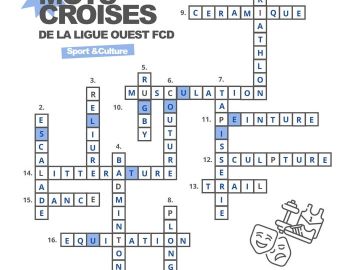 Voici les solutions aux mots croisés spéciaux de la Ligue Ouest FCD ! 
Aviez vous trouvés tous les mots ?