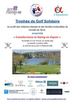 Trophée de Golf Solidaire - 3 octobre 2026